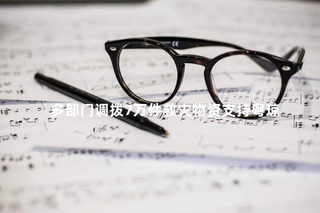 多部门调拨7万件救灾物资支持粤琼