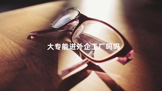 大专能进外企工厂吗吗