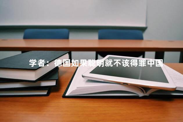 学者：德国如果聪明就不该得罪中国