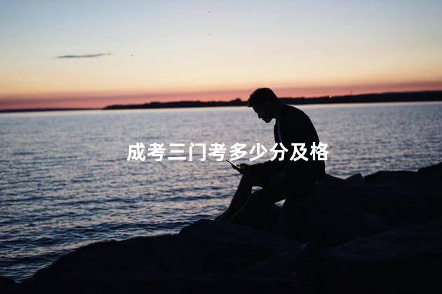 成考三门考多少分及格