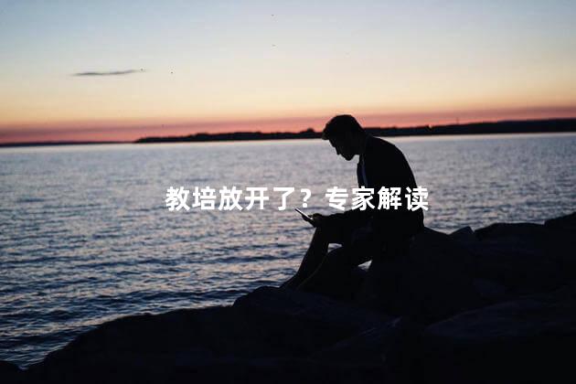 教培放开了？专家解读