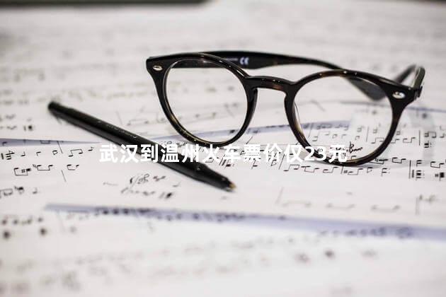 武汉到温州火车票价仅23元