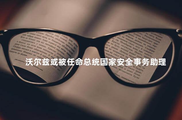 沃尔兹或被任命总统国家安全事务助理