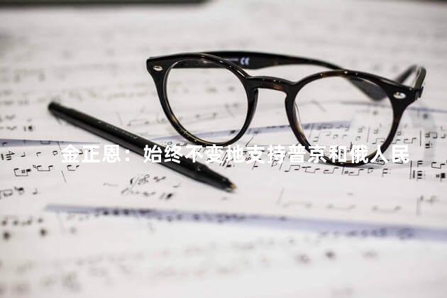 金正恩：始终不变地支持普京和俄人民